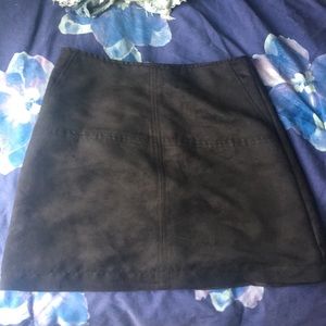 Sanctuary black suede skirt